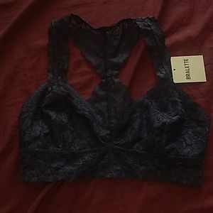 NWT Navy Lace Bralette, Sz M